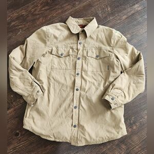 🛶Eddie Bauer Tan Shirt Jacket L